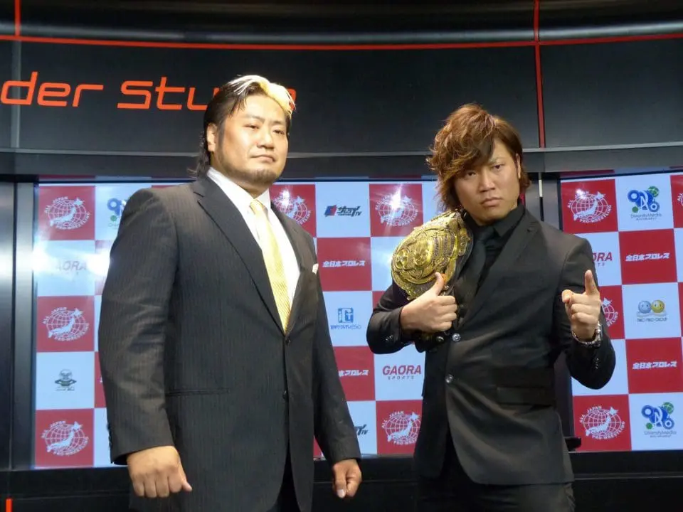 VoicesofWrestling.com - Kento Miyahara Suwama AJPW Ryogoku Kokugikan