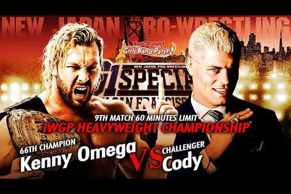 VoicesofWrestling.com - Kenny Omega Cody NJPW G1 Special in San Francisco