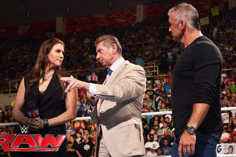 VoicesofWrestling.com - Stephanie McMahon Shane McMahon Vince McMahon WWE Monday Night Raw